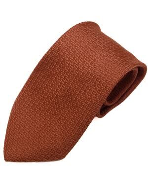 Vintage Tex Tan Rust Textured 60's 70's Polyester Necktie